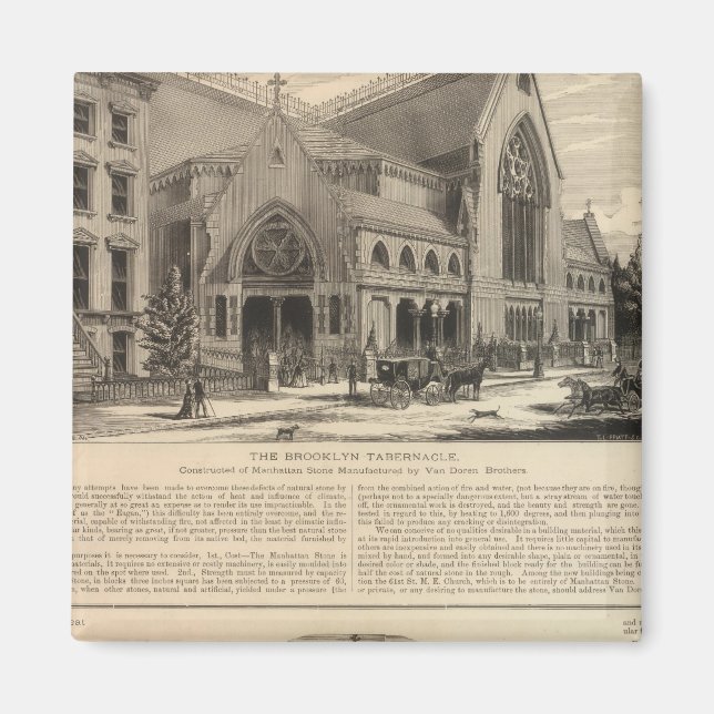 Brooklyn Tabernacle Große Segel Magnet (Vorne)