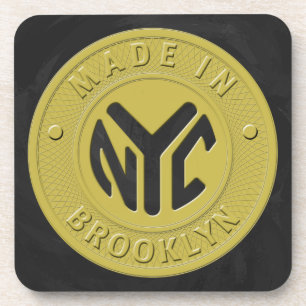 Brooklyn U-Bahn-Token Getränkeuntersetzer