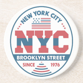 Brooklyn und New York Getränkeuntersetzer