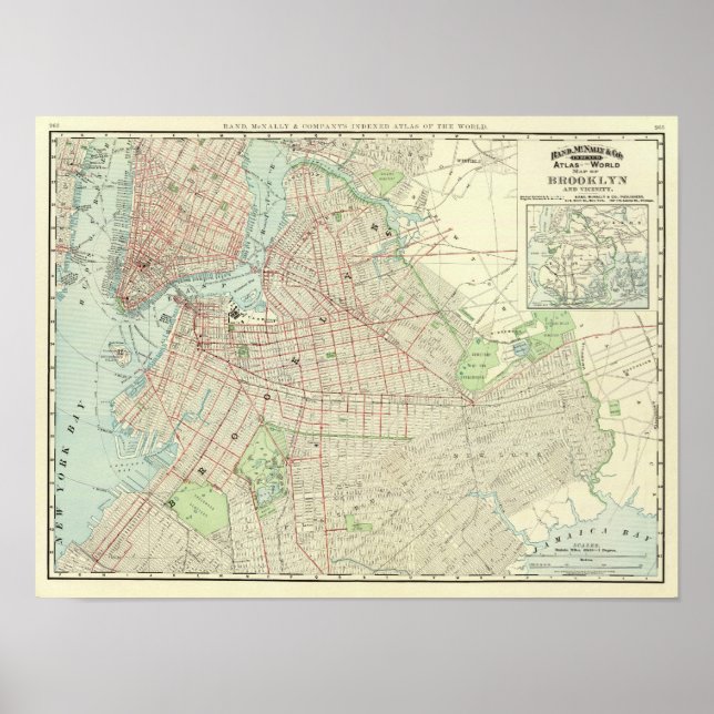 Brooklyn und Vicinity Poster (Vorne)