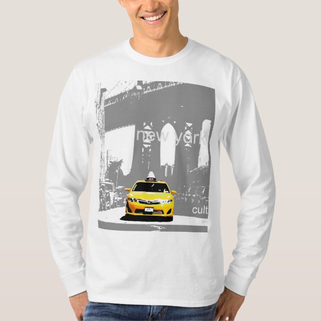 Brooklyn Yellow Tax Nyc New York City Mens T-Shirt (Vorderseite)