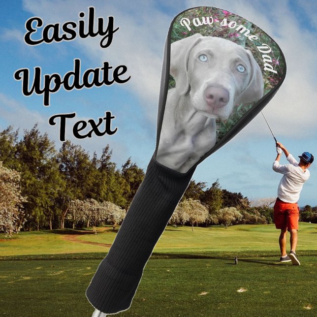 Brooklyn's Weimaraner Dog Golf Head Cover Headcover (brooklyn golf club cover)