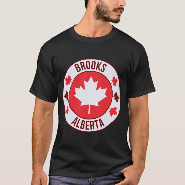 Brooks, Canada City T-Shirt | Travel & Hometown Pr (Vorderseite)