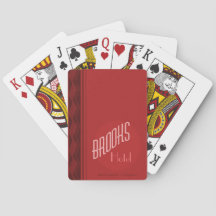 Brooks House Hotel Playing Cards (Red Deck)