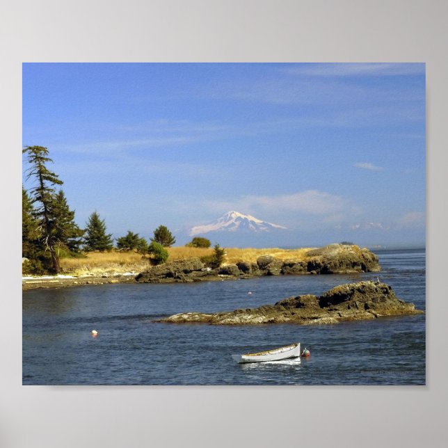 Brooks Point & Mt. Baker - Kunstdruck Poster (Vorne)
