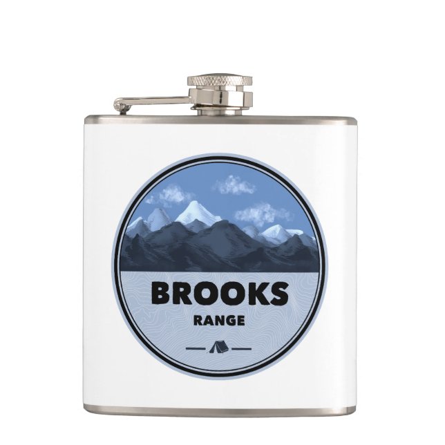 Brooks Range Alaska Camping Flachmann (Vorderseite)