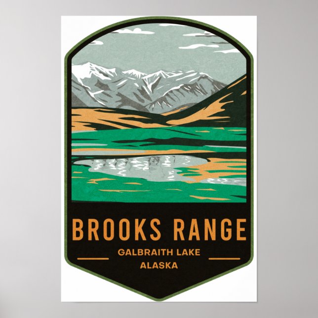 Brooks Range Galbraith Lake Poster (Vorne)