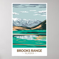 Brooks Range Mountains Alaska Vintag