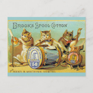 Brooks Spool Cotton Postkarte