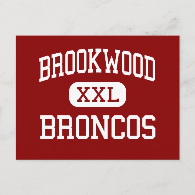 Brookwood - Broncos - Hoch - Snellville Georgia Postkarte (Vorderseite)