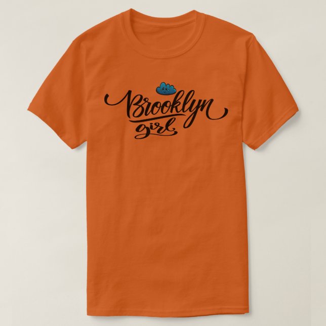 Brookyln Girl Niedlich Cloud T-Shirt (Design vorne)