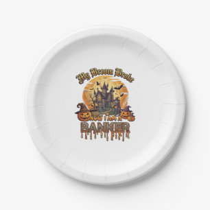Broom Brach Bankier Halloween Spukhaus Hexe P Pappteller