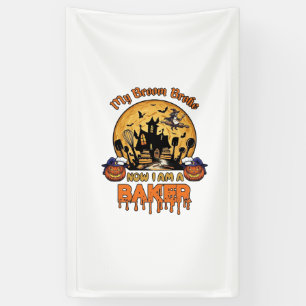 Broom Broke Baker Halloween Hexe Koch Kürbis_1 Banner