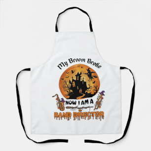 Broom Broke Band Direktor Halloween Spukhaus  Schürze