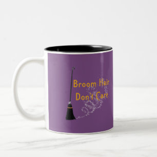 Broom Hair Keine Sorge Halloween-Tasse Zweifarbige Tasse