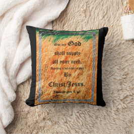 Broom Sage Abstrakt Philippians 4vs19 Kissen