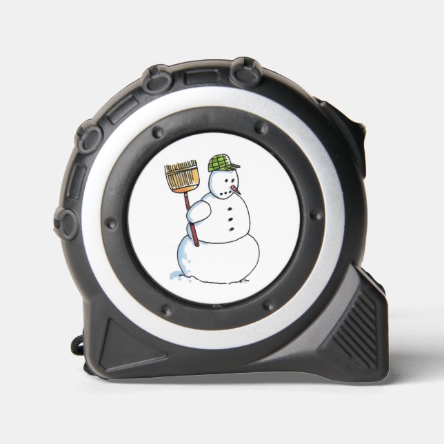 Broom Snowman Tape Maßband (Vorderseite)