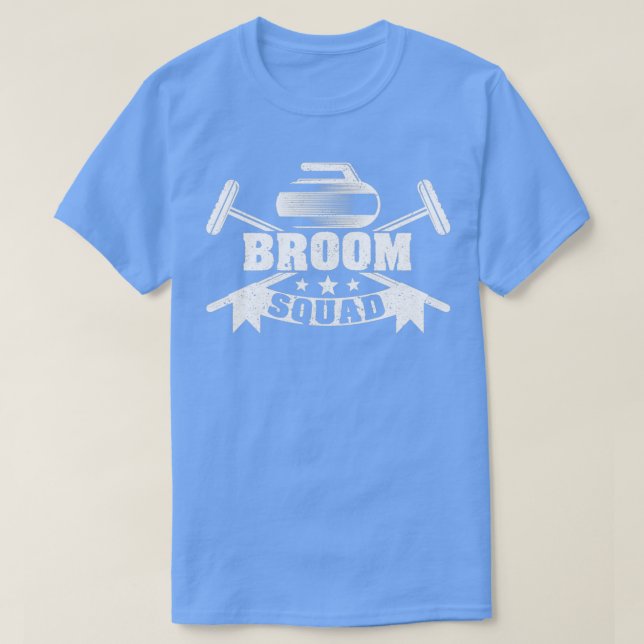 Broom Squad Curling Team Winter Ice Funny T-Shirt (Design vorne)