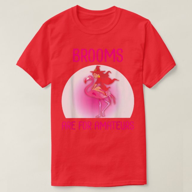 Broome sind für Amateurs Funny Pink Flamingo T-Shirt (Design vorne)