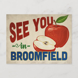 Broomfield Colorado Apple - Vintage Travel Postkarte