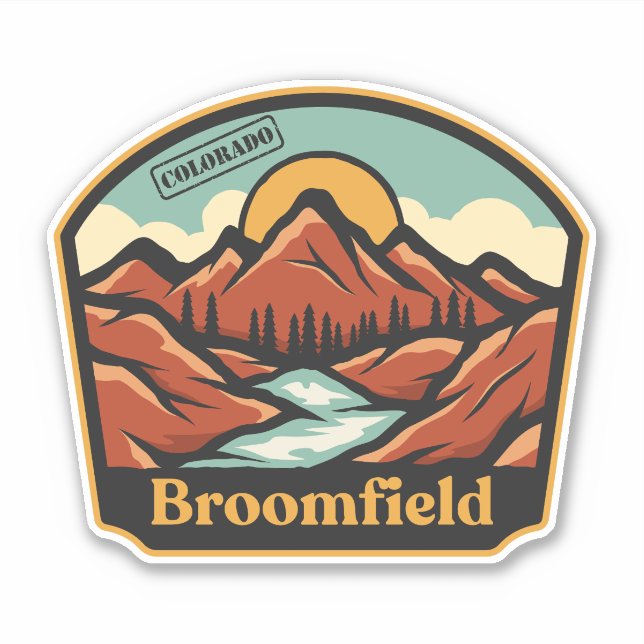 Broomfield, Colorado Aufkleber (Vorderseite)