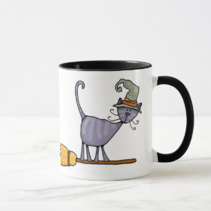 Broomstick Kitty-Tasse Tasse