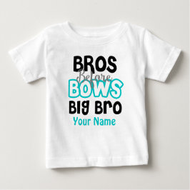 Bros Before Bows Big Brother Personalisiert T - Sh Baby T-shirt