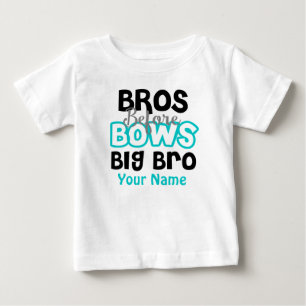Bros Before Bows Big Brother Personalisiert T - Sh Baby T-shirt