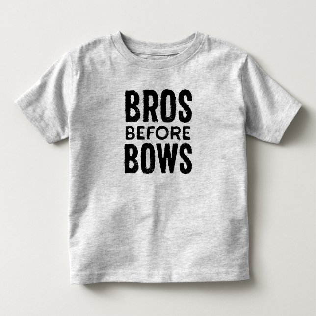 Bros Before Bows Kleinkind Shirt (Vorderseite)