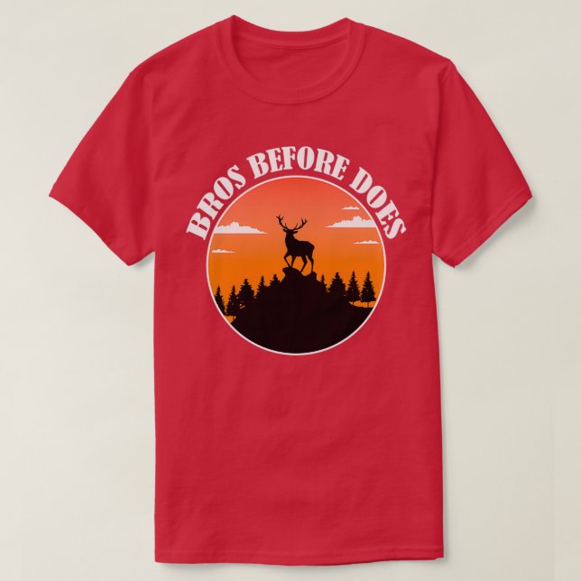 Bros Before macht Bachelor Party T-Shirt (Design vorne)