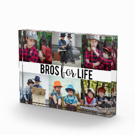 Bros for Life Brothers Foto Collage Typografy