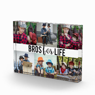 Bros for Life Brothers Foto Collage Typografy