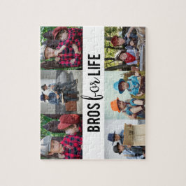 Bros for Life Brothers Foto Collage Typografy Puzzle