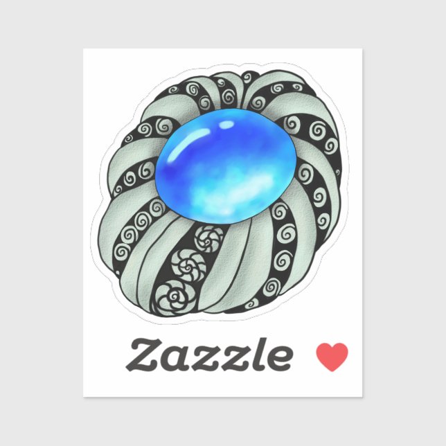 Brosche Aufkleber (Blatt)