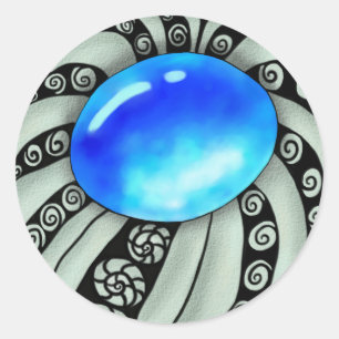 Brosche runder aufkleber