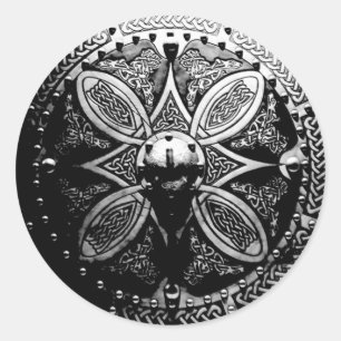 Brosche Targe Aufkleber