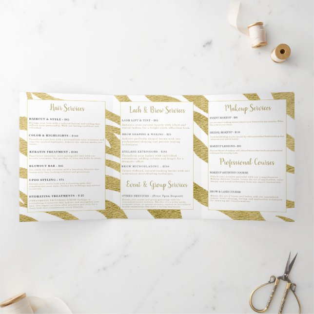 Broschüre Beauty Services (Innenseite)