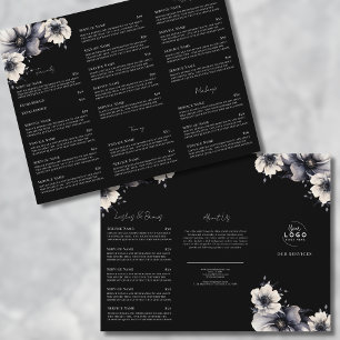 Broschüre "Elegante Schwarz-weiß Wellness-Center S