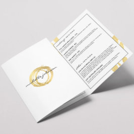 Broschüre für die Logokombination Luxe Imitate Gol
