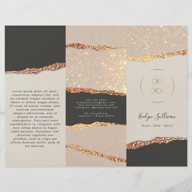 Broschüre "Gold Black Shimmer" (Vorderseite)