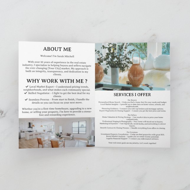 Broschüre "Real Anwesen Introduction" Programm (Innenseite)