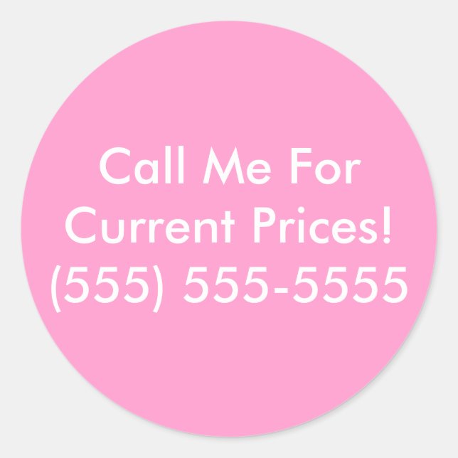 Broschüre Runder Aufkleber (Vorderseite)