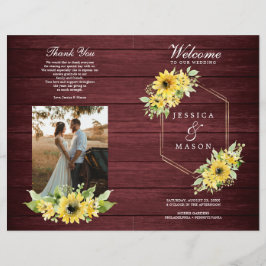 Broschüre "Rustic Sunflower Greenerity Wedding Pro