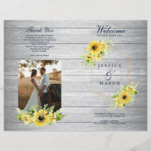 Broschüre "Rustic Sunflower Greenerity Wedding Pro