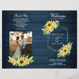 Broschüre "Rustic Sunflower Greenerity Wedding Pro