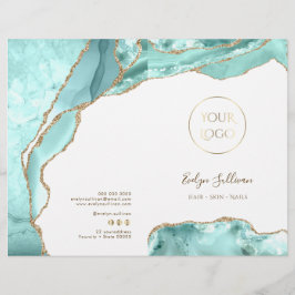 Broschüre über das Aquamarine-Agate-Menü