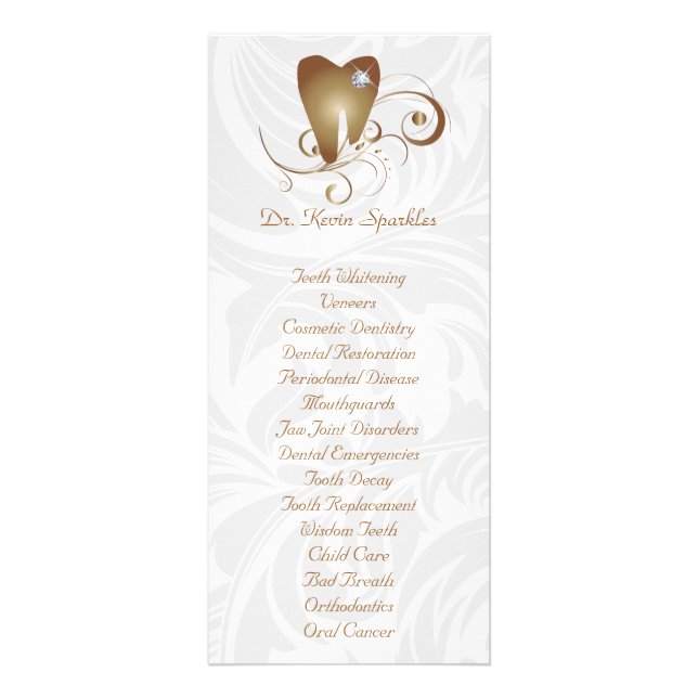 Broschüre über Dentalservice Gold Diamond Werbekarte (Vorne)