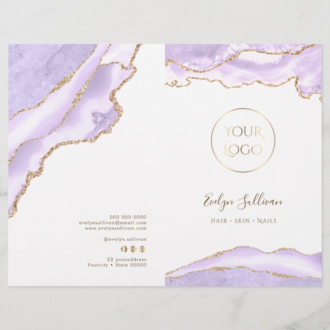 Broschüre zum Lavendelagieren (Vorderseite)