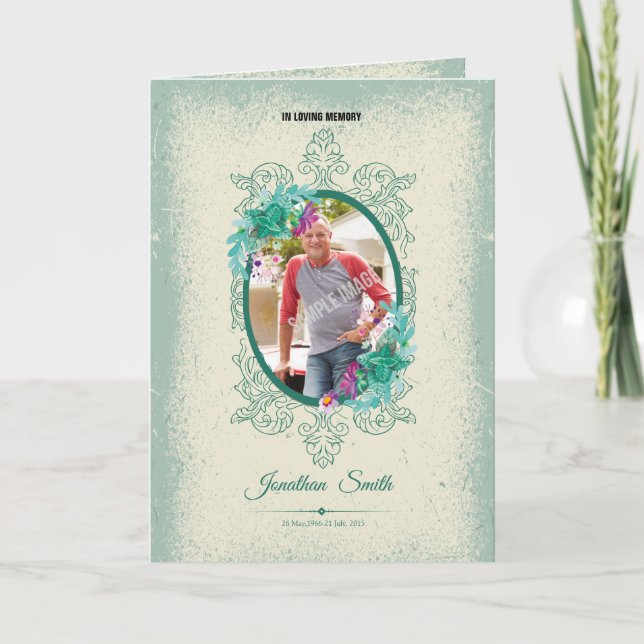 Broschüre zum Memorial Programm (Vorderseite)