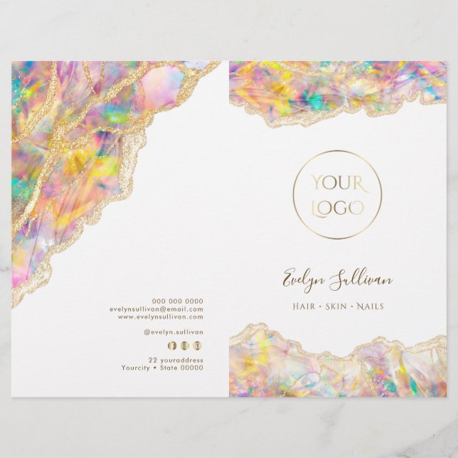 Broschüre zum Opal Design Service (Vorderseite)